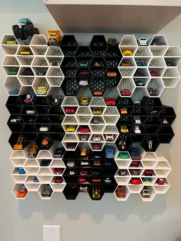 Awesome 'Hot Wheels Hive’ Wall Garage