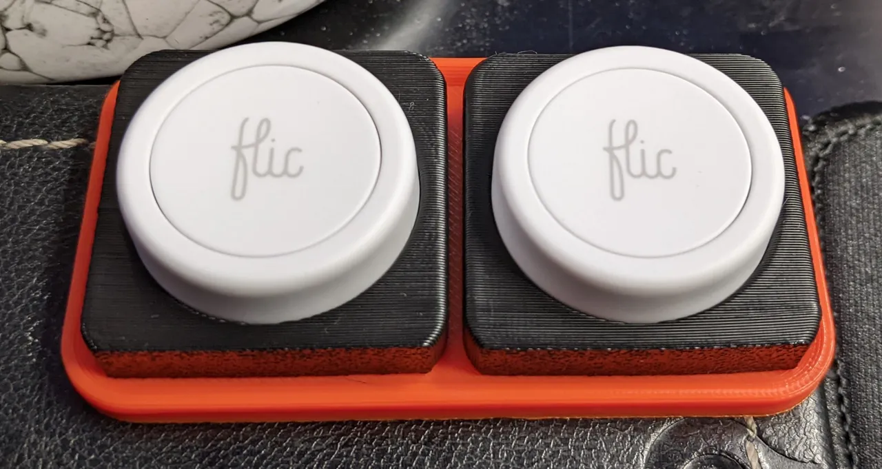 Flic button mount by Chris Crewdson, Download free STL model