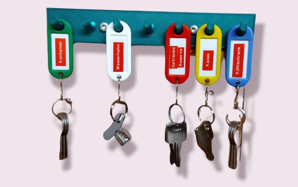 Simple Key Holder by LaserAndy Download free STL model