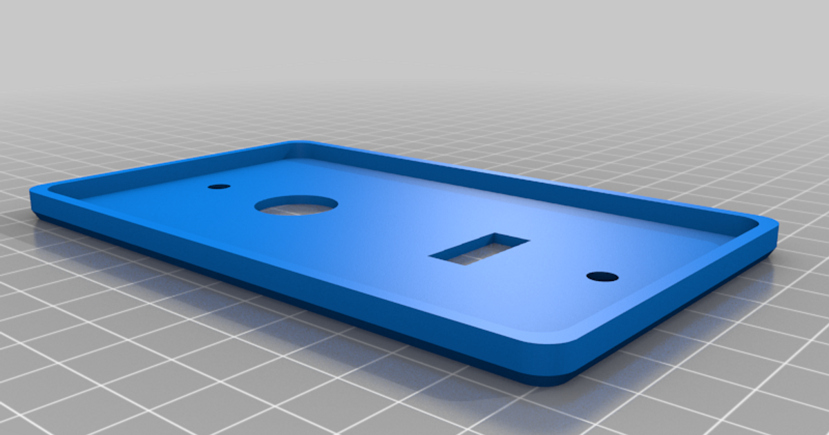 Light switch cover plate by Jesse C | Download free STL model | Printables.com