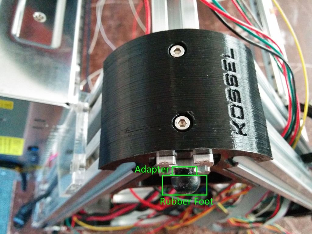 Kossel Mini/2020 Rubber Foot Adapter