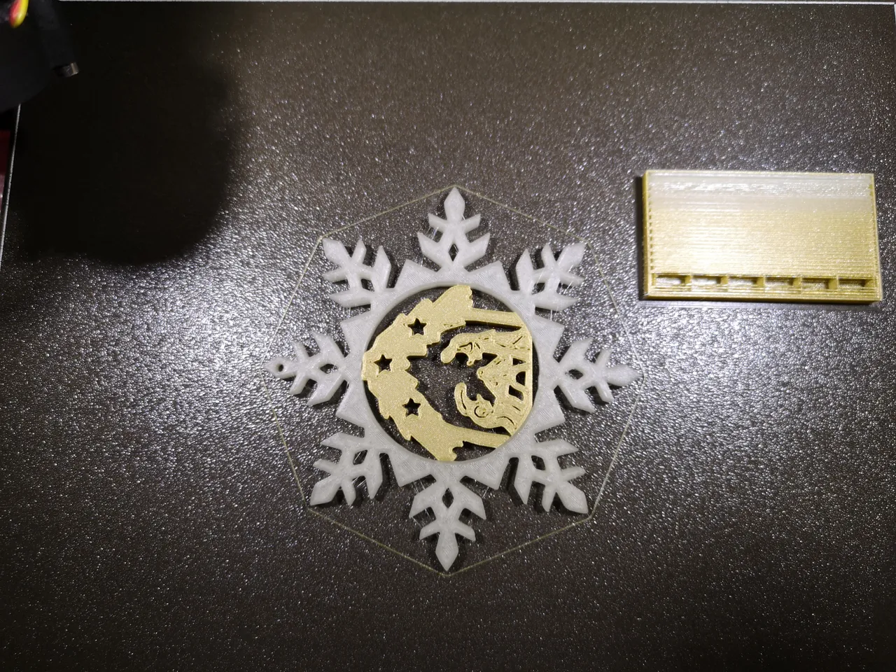 Snowflake with nativity ornament by Petour | Download free STL model ...