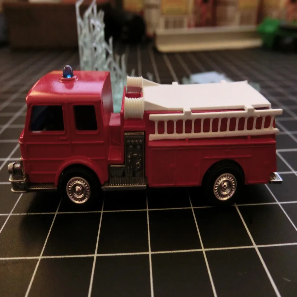 Matchbox No 29 Pumper truck hose/ladder/pipes assembly by randy_s 