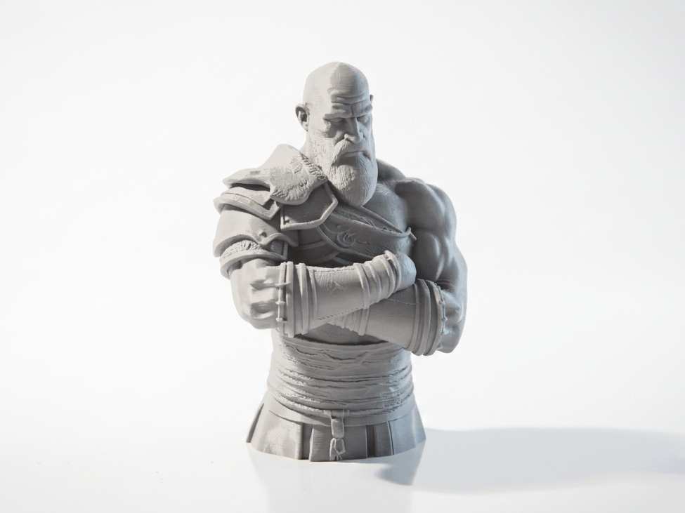 Kratos Bust Gaming Collectible 3D Printable