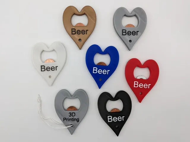 Magnetic Bottle Opener (Heart)