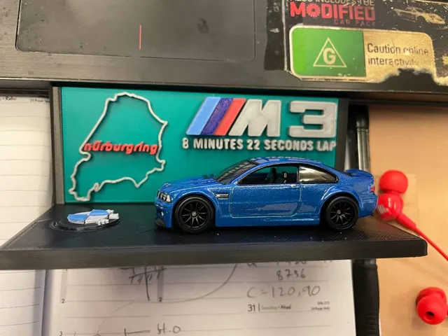 Hotwheels BMW M3 E46 Display Base