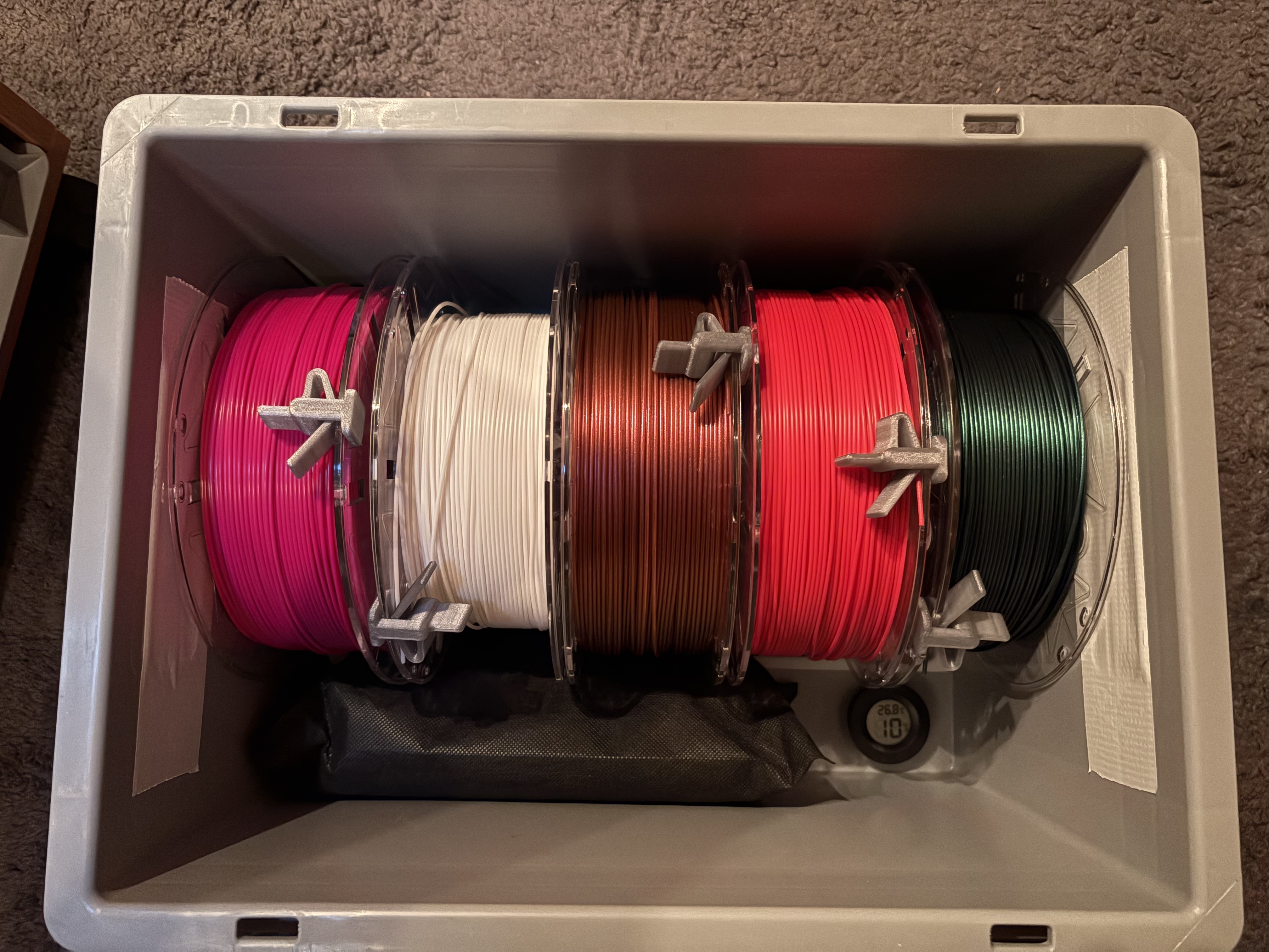 Spool Holder Drybox - Eurobox 30x40x23.5