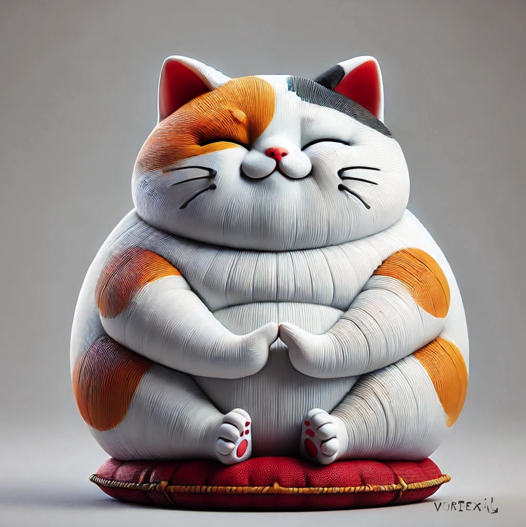 Lucky Maneki Neko Cat | 3D Printable Figurine