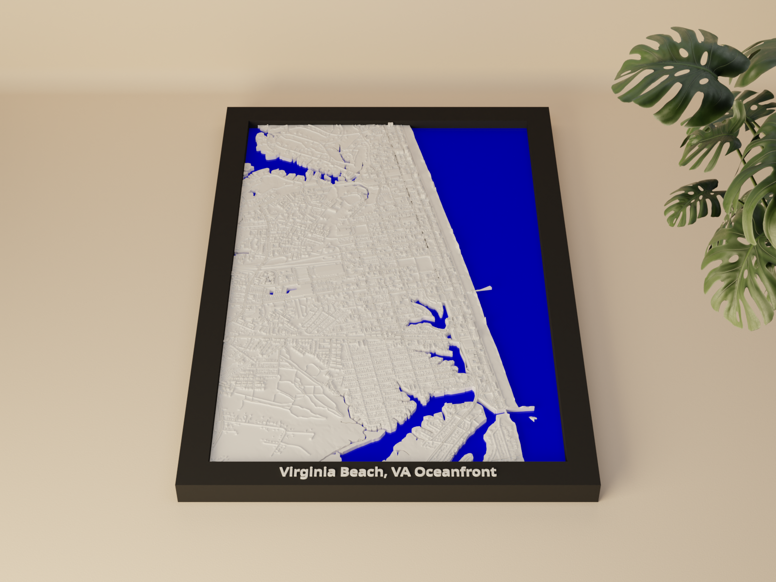Virginia Beach, VA Oceanfront, United States - 3D Miniature