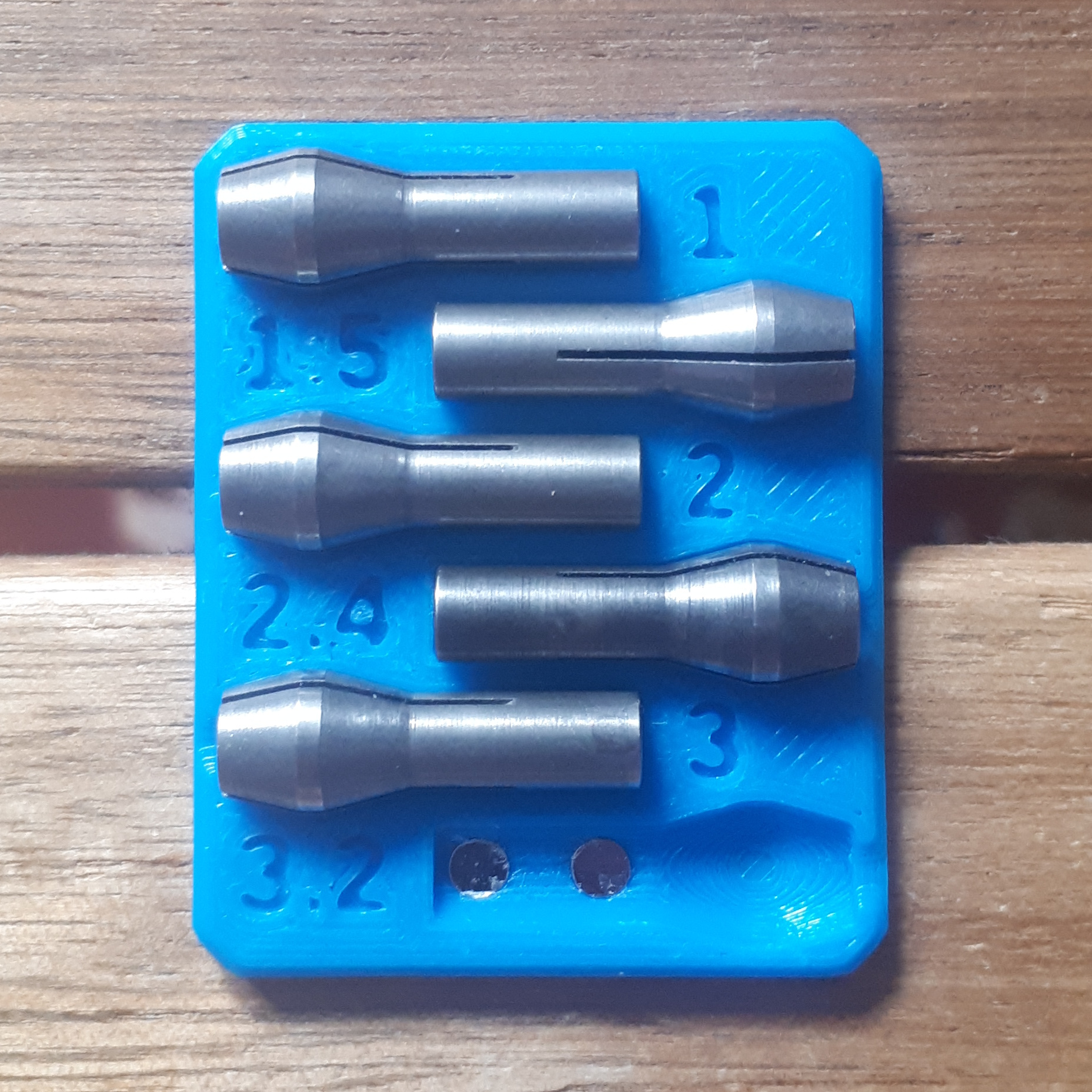Magnetic proxxon collets organizer