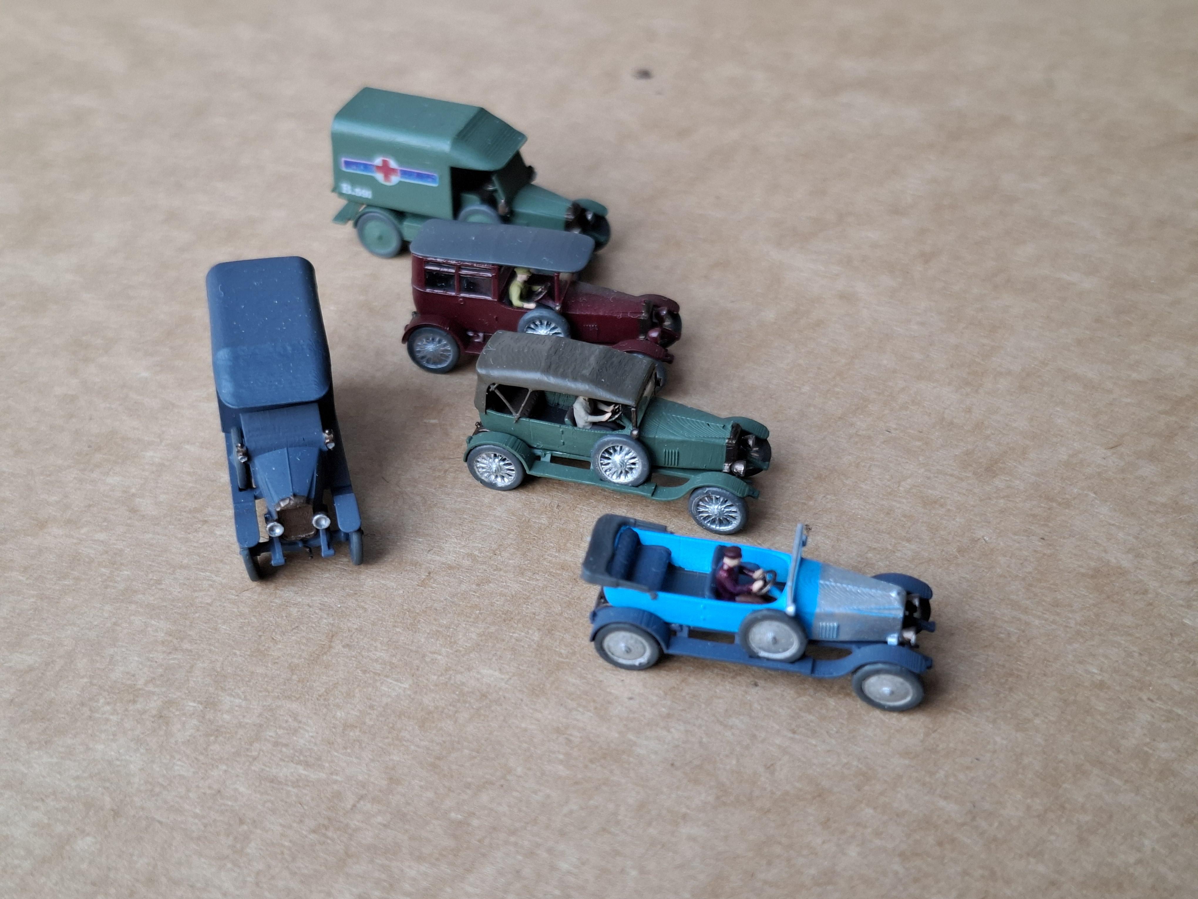 Vauxhall type D, 1912-1922, scale 1-148