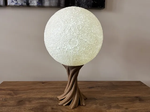 Moon Lamp Project - Base and Cord Insert Remix