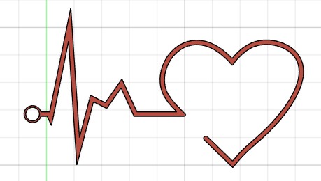 Llavero de latido de corazon