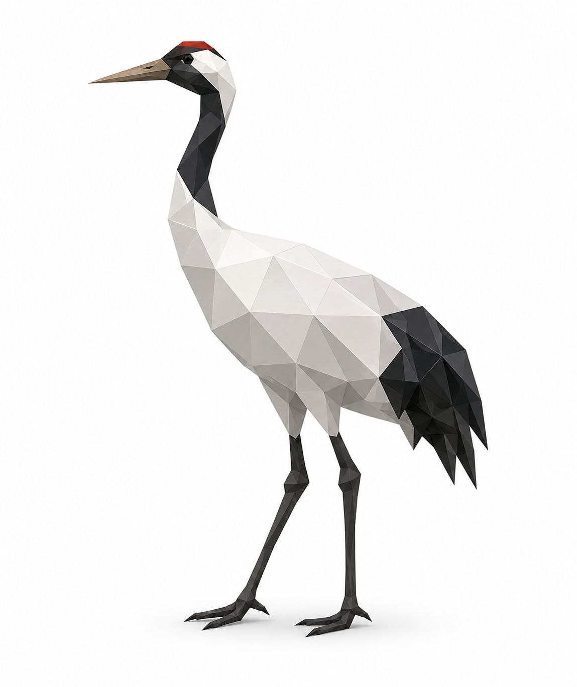 Low Poly Crane (Animal)