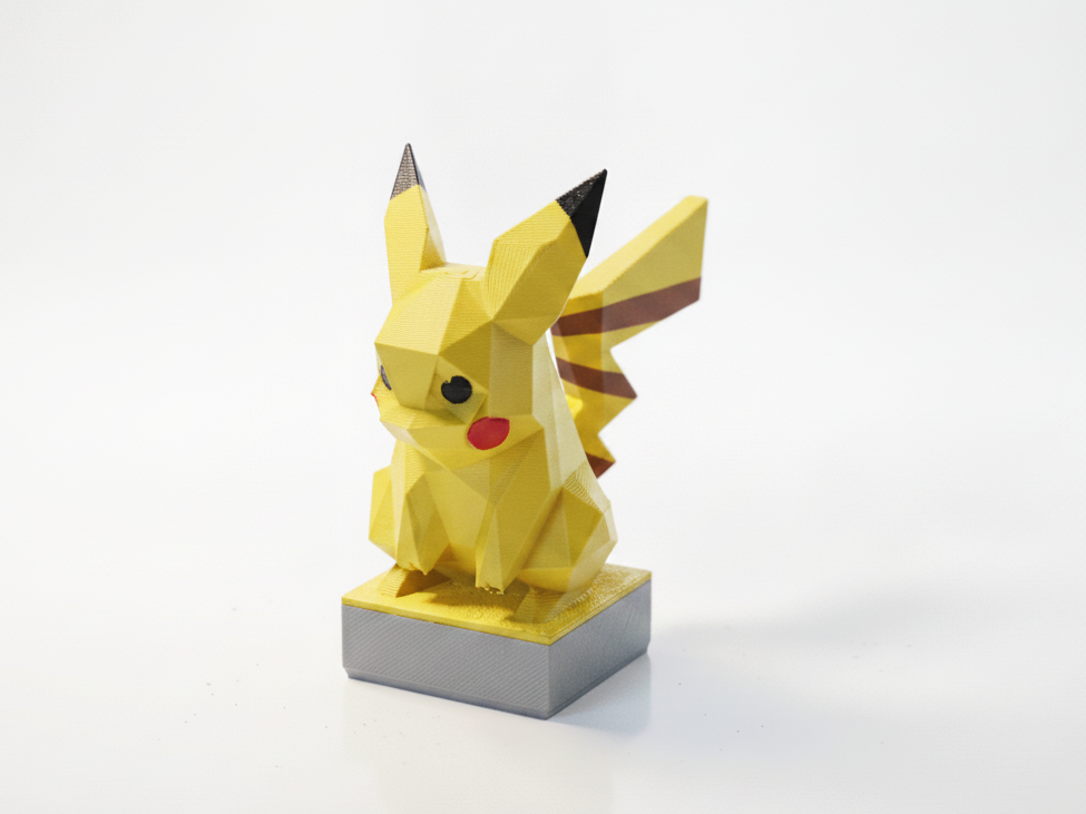 Brutalist Pikachu Sculpture Pokemon 3D Printable