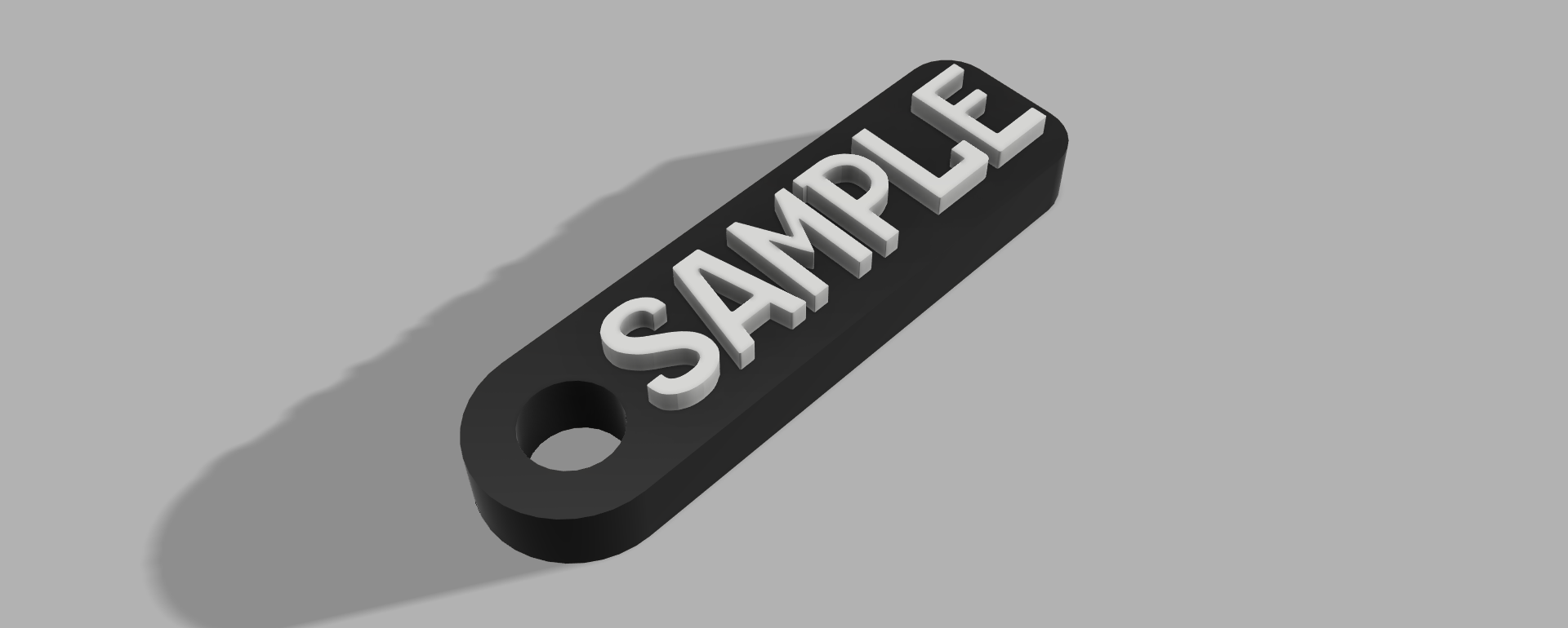 Customizable Name Keychain - Fusion 360