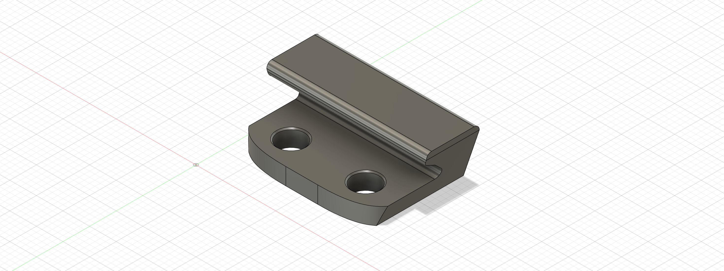 Low Profile Cupboard Door Grip