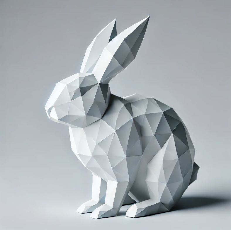 Low poly rabbit