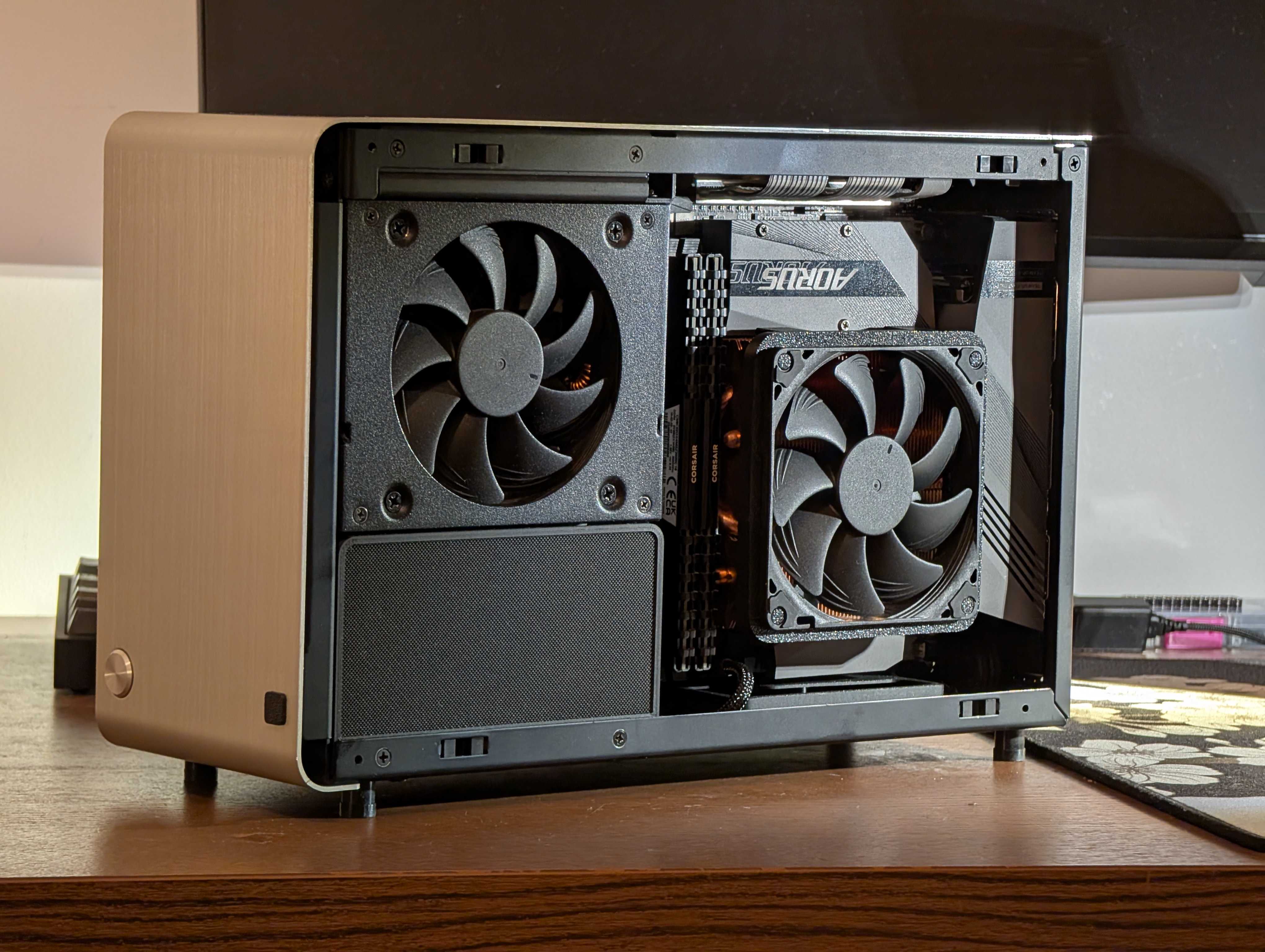 DAN A4 PSU side mesh cover