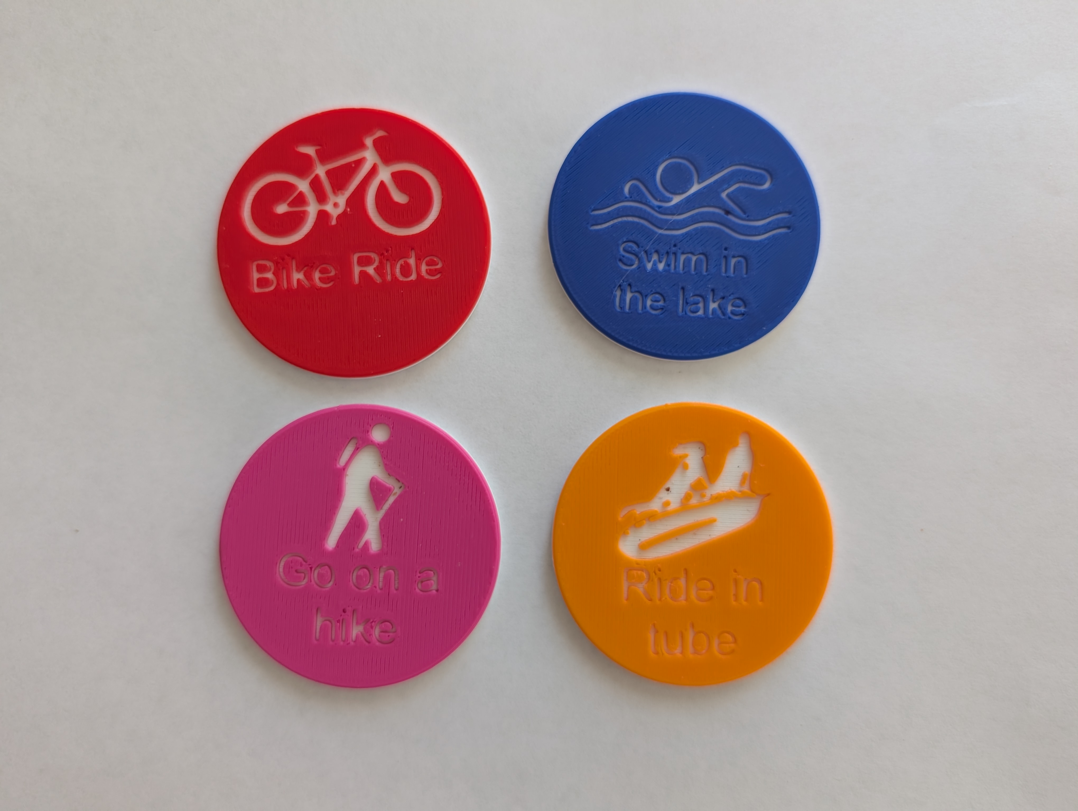 Challenge Coins or Badges for camping