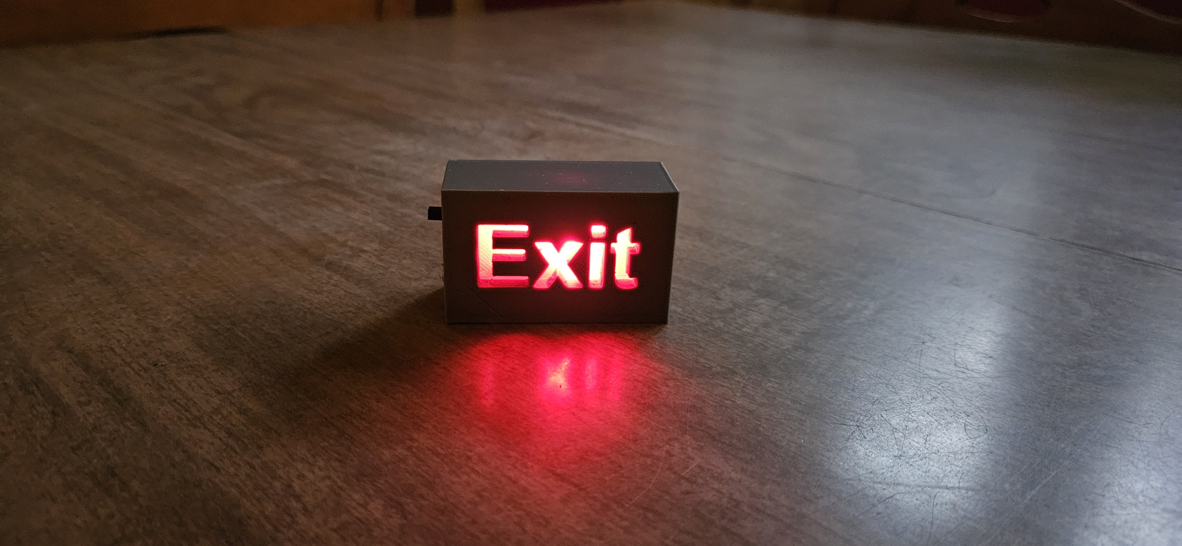 Tiny Exit sign
