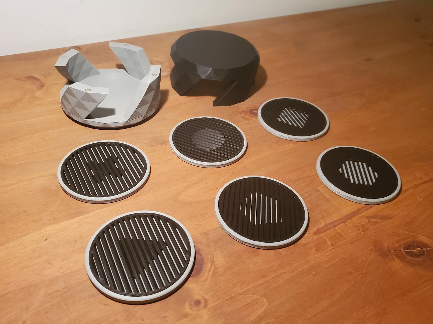 Vasarely inspired coasters