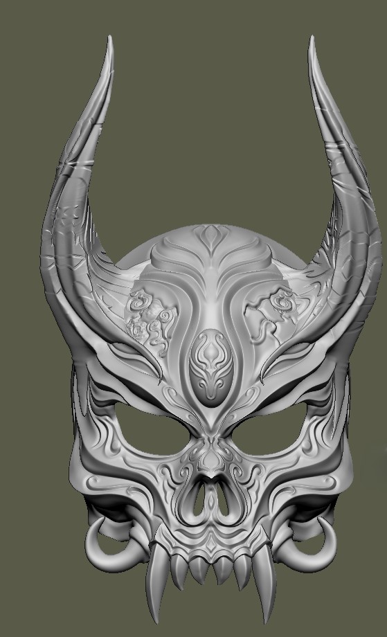 skull mask patterned