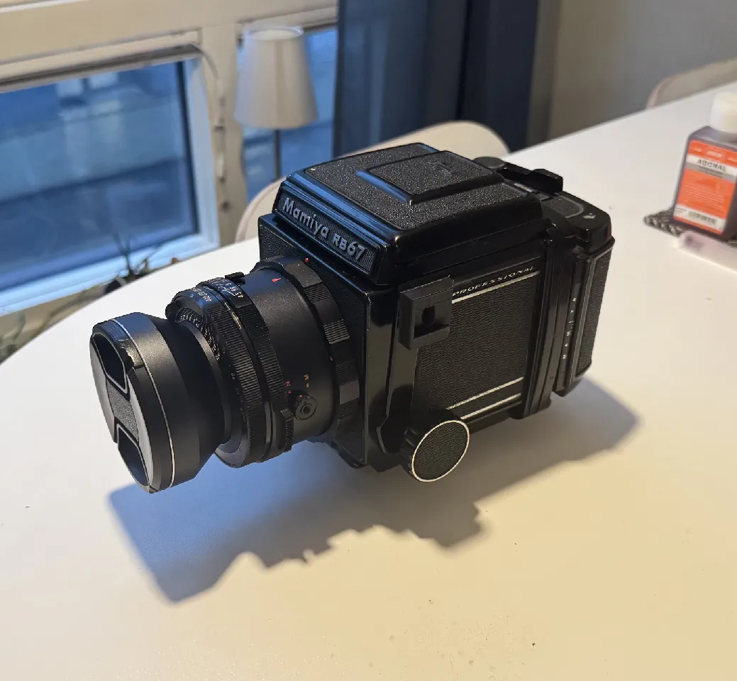 Cold Shoe Adapter for Mamiya RB67 (Left Side Mount) por MrNordgren