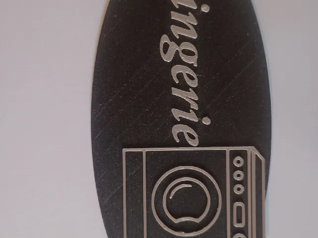 plaque pour porte lingerie