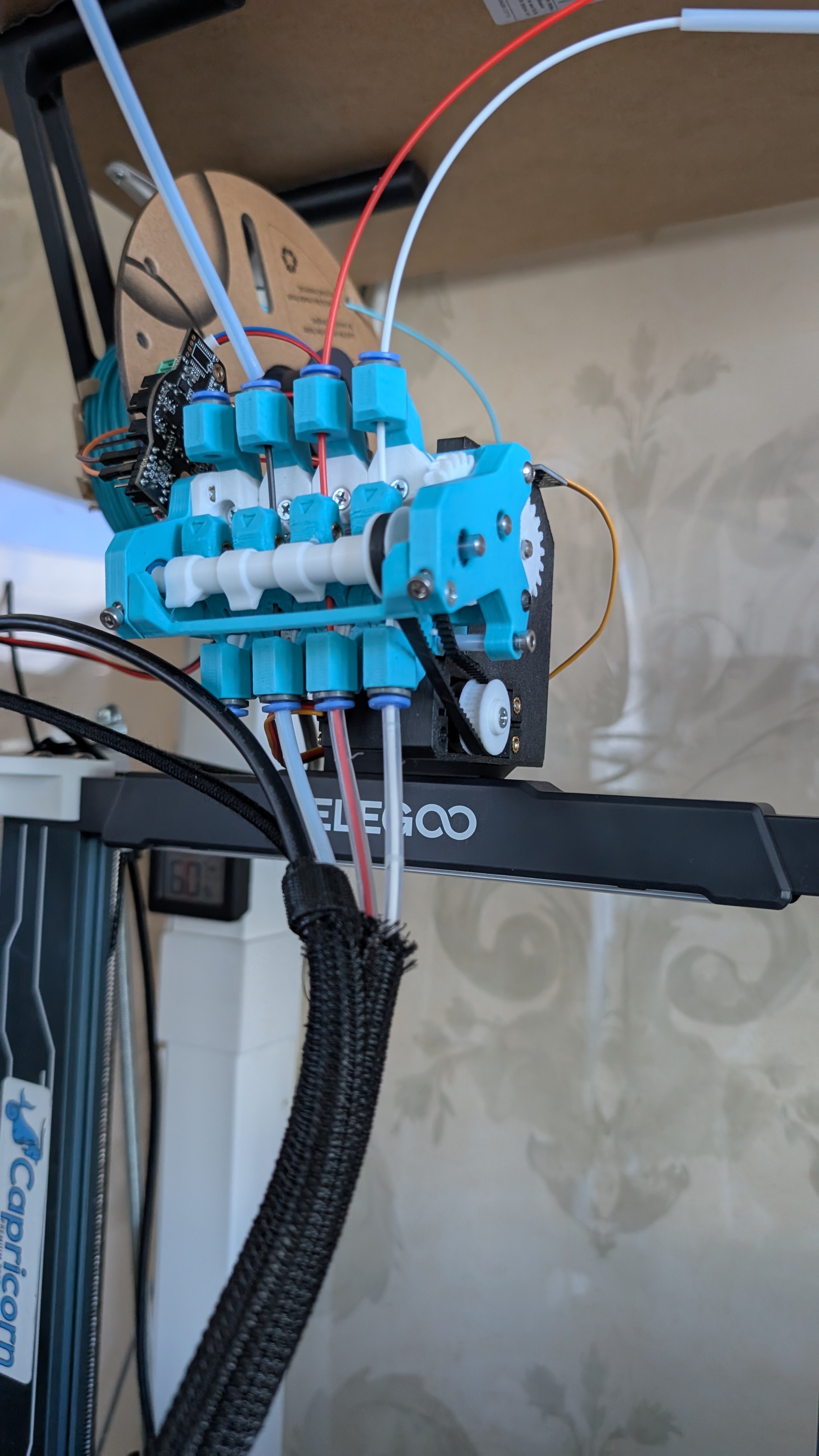 pico mmu with 996 servo mount for elegoo neptune 4