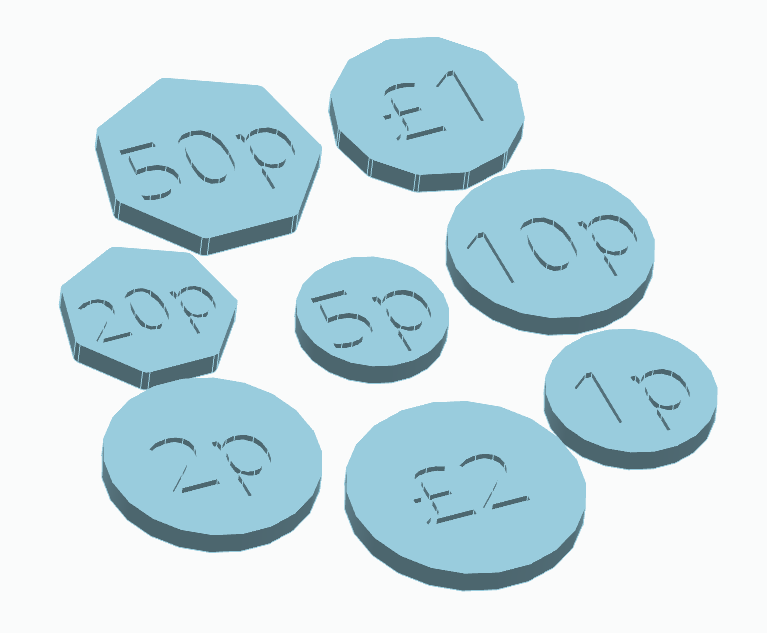 Toy Coins - GBP