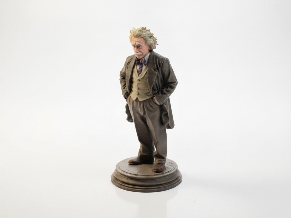 Albert Einstein Statue Historical Figure 3D Printable