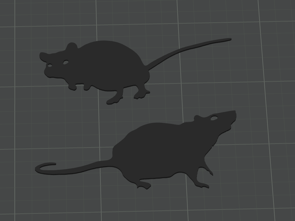 Wall art rats (halloween)