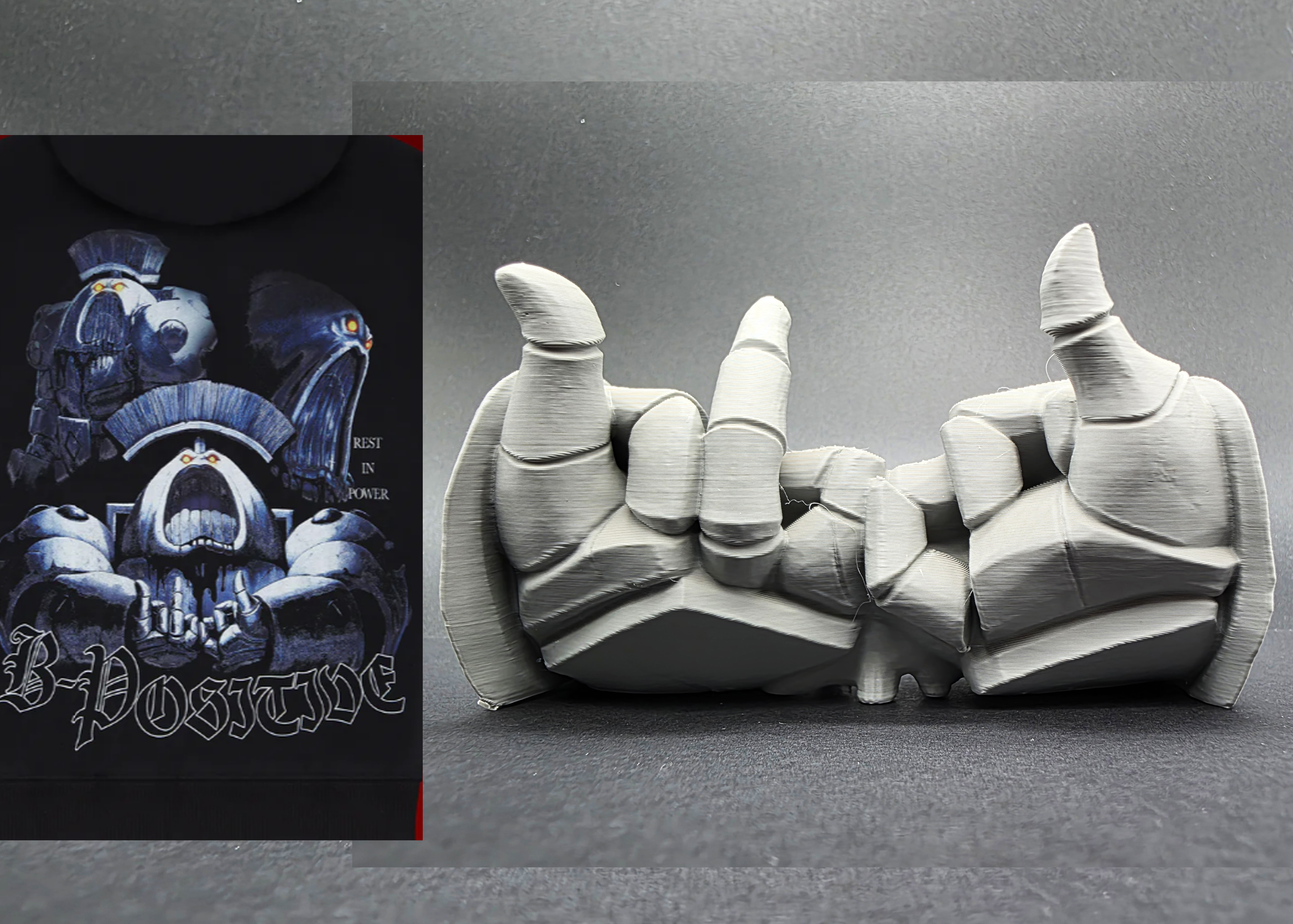 Space King Coagulators B-Positive "Blood" Hands