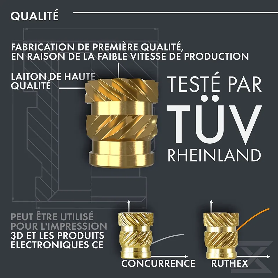 Laiton et fabrication d'inserts