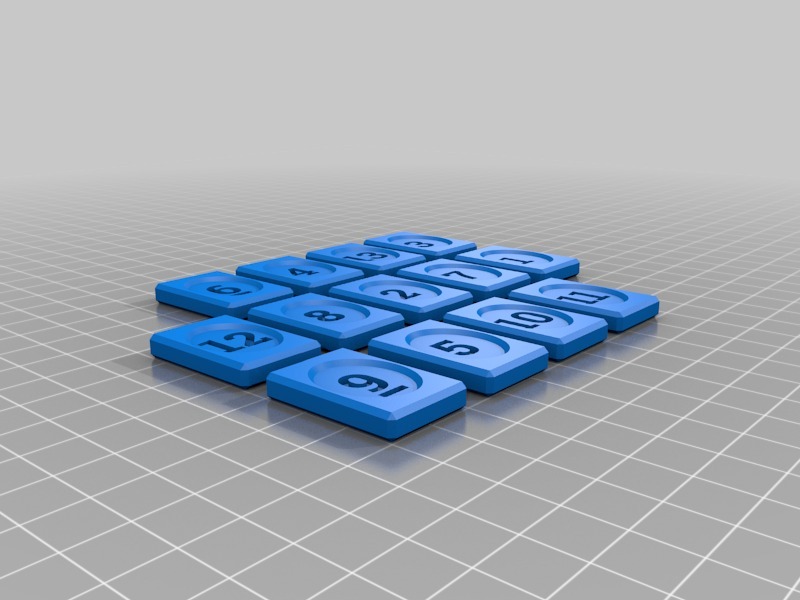 Miniatura 8 do modelo 3D RummiKub Tile Game