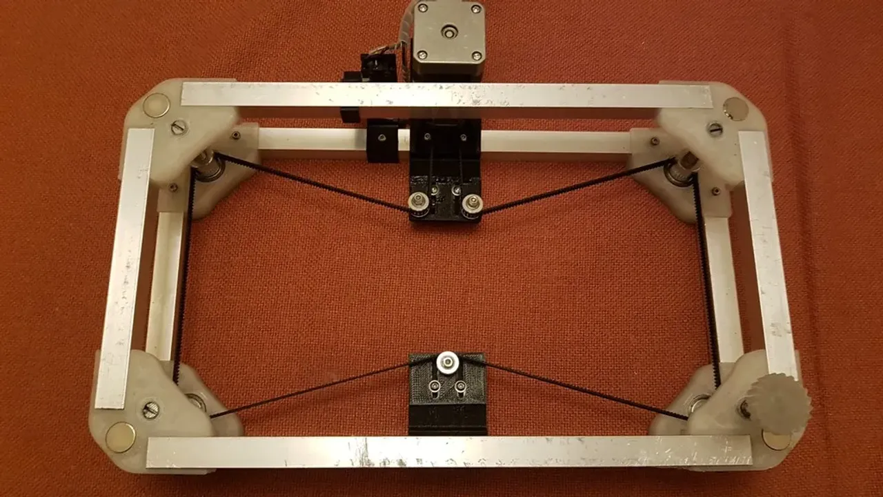 Simple Adjustable Bed For K40 Laser Engraver 