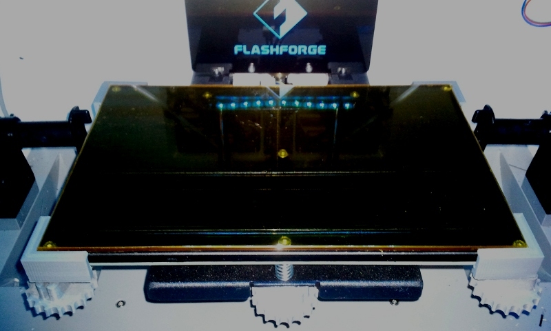 Glassbed Corner Brackets for FlashForge Dreamer for 3mm Plates (flat)