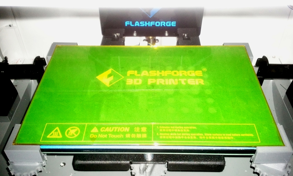 Glassbed Corner Brackets for FlashForge Dreamer for 3mm Plates