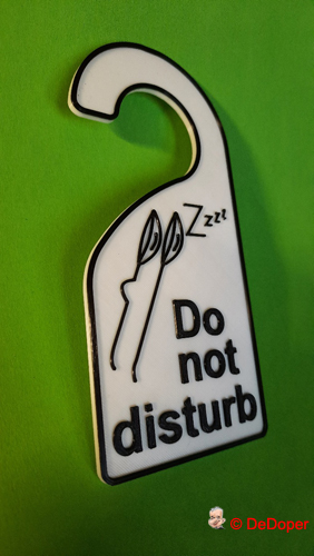 Do not disturb spoon spoon sleep signs