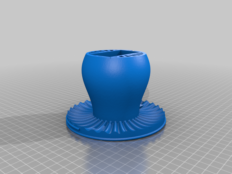 Remixed Mushroom Lamp base for battery operation