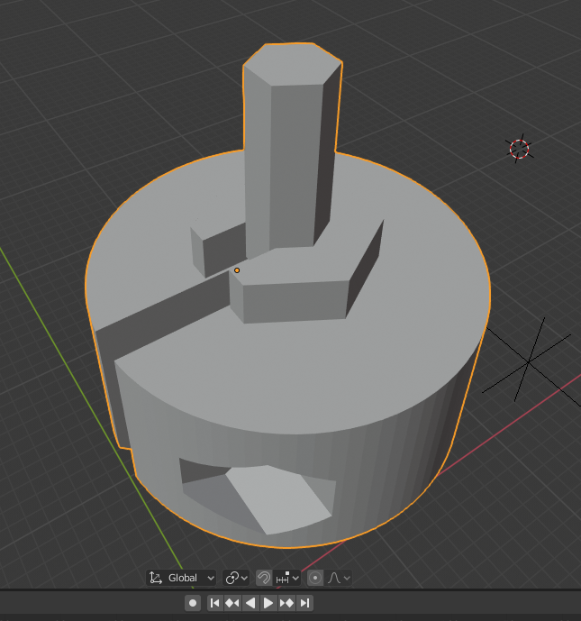 2.5 mm motor shaft to 6mm hex coupler