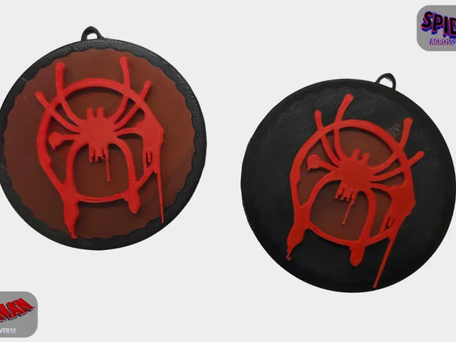 Miles Morales Logo Keychain