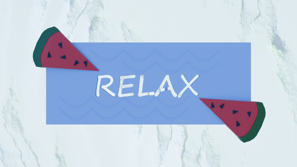 Pool "RELAX" Sign