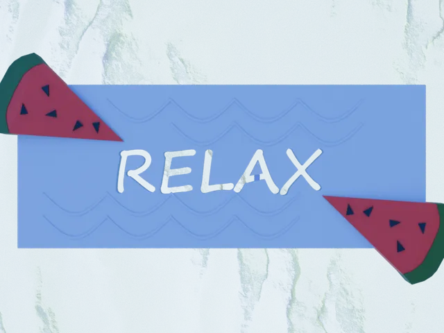 Pool "RELAX" Sign