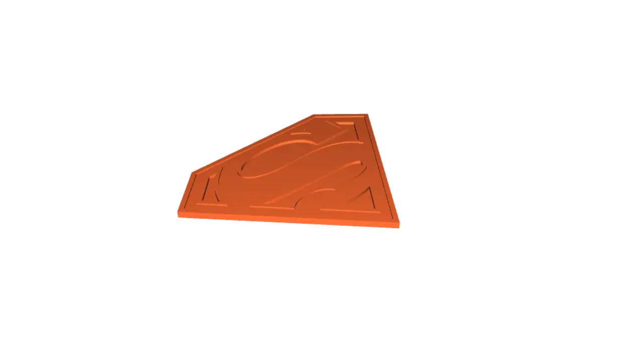 Superman Logo by GH2022 | Download free STL model | Printables.com, image size:1280x720