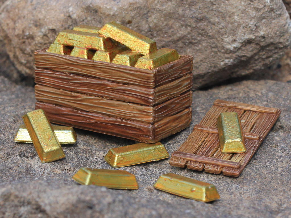Treasure Chest (Gold Bars) / Schatztruhe (Goldbarren)