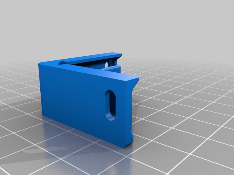 Miniatura 2 do modelo 3D Corner bracket (35mm) with cable channel