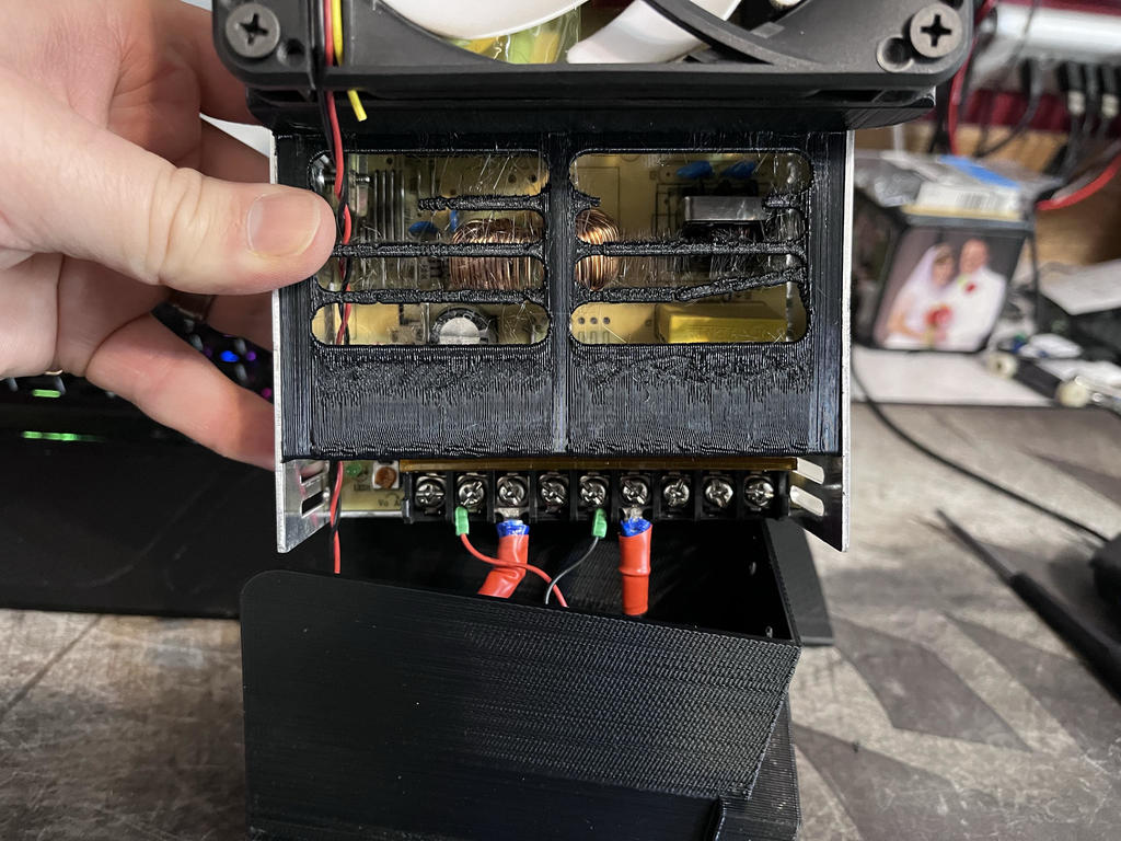 Ender 3 PSU (Power Supply) Holder Cover with Buck Converter