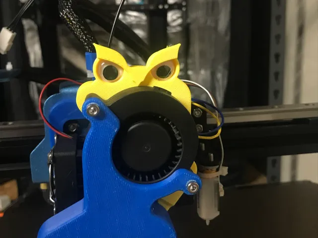 Peeping Owl 5015 fan mount bracket for Biqu H2 Extruder